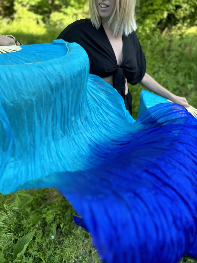 Abanicos "Blue Queen" - Imagen 2